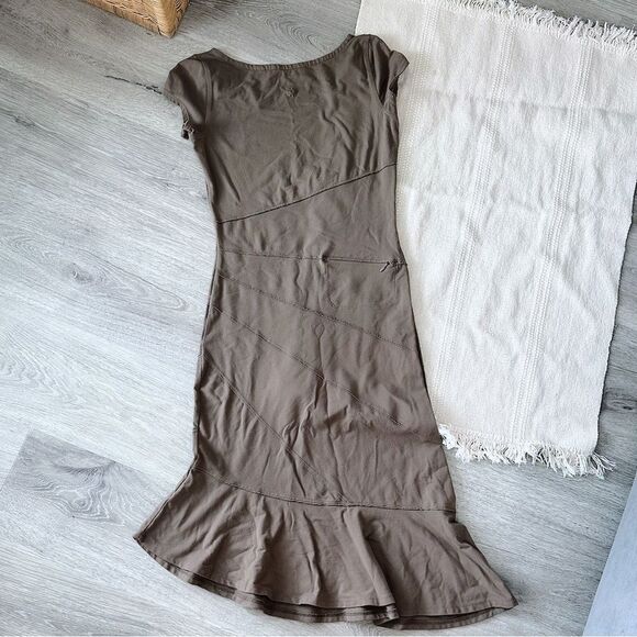 Athleta Brown Athletic Dress Asymmetrical - Picture 4 of 5